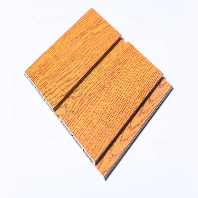 Fluted wall panel wood plastic composite other boards deformation-free flutted pvc panel