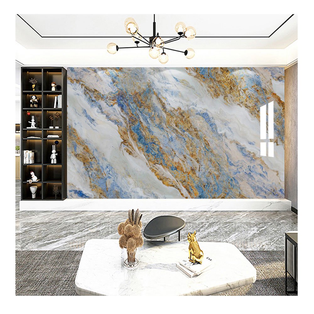 JINXING Cheap Price Laminate 3D Wall Panel Waterproof PVC UV Wall Decor Faux Replacement Wall Board For Living Room