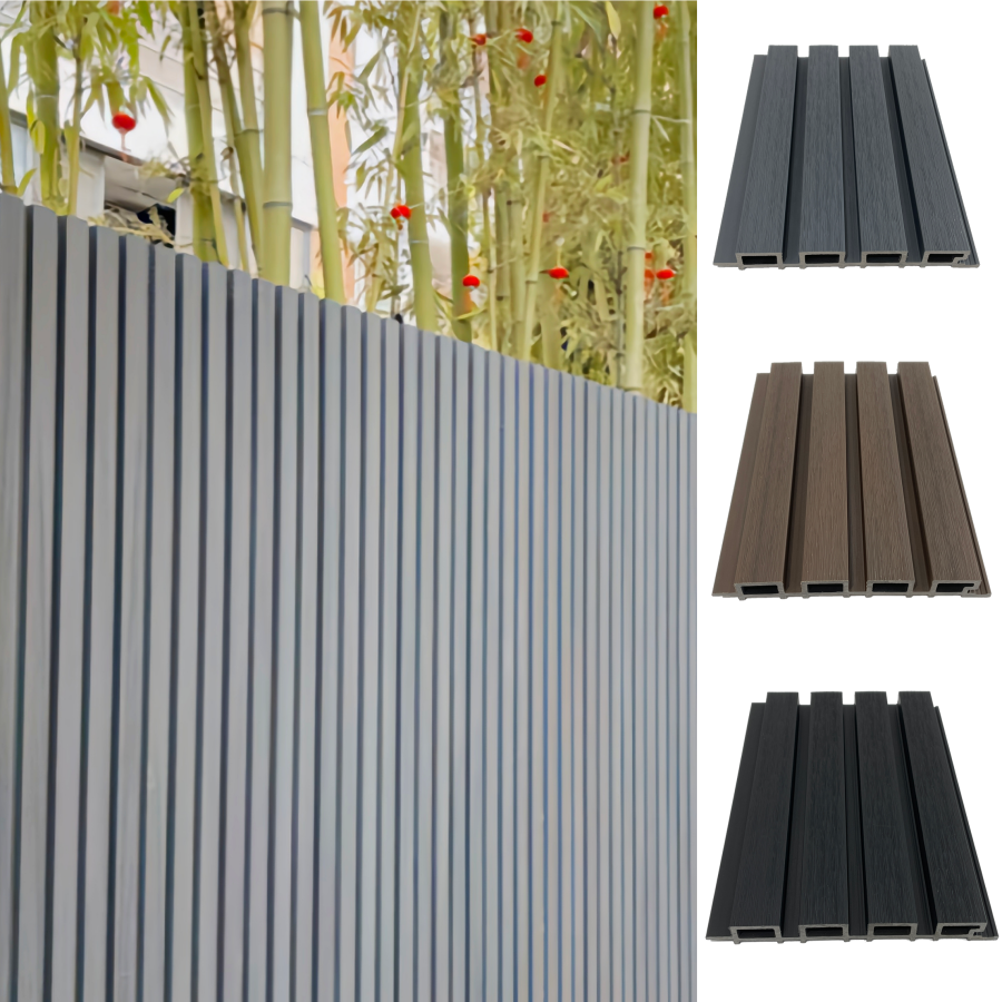 High quality outdoor decoration 3d wall cladding board insulation pvc exterior composite wpc wall panel