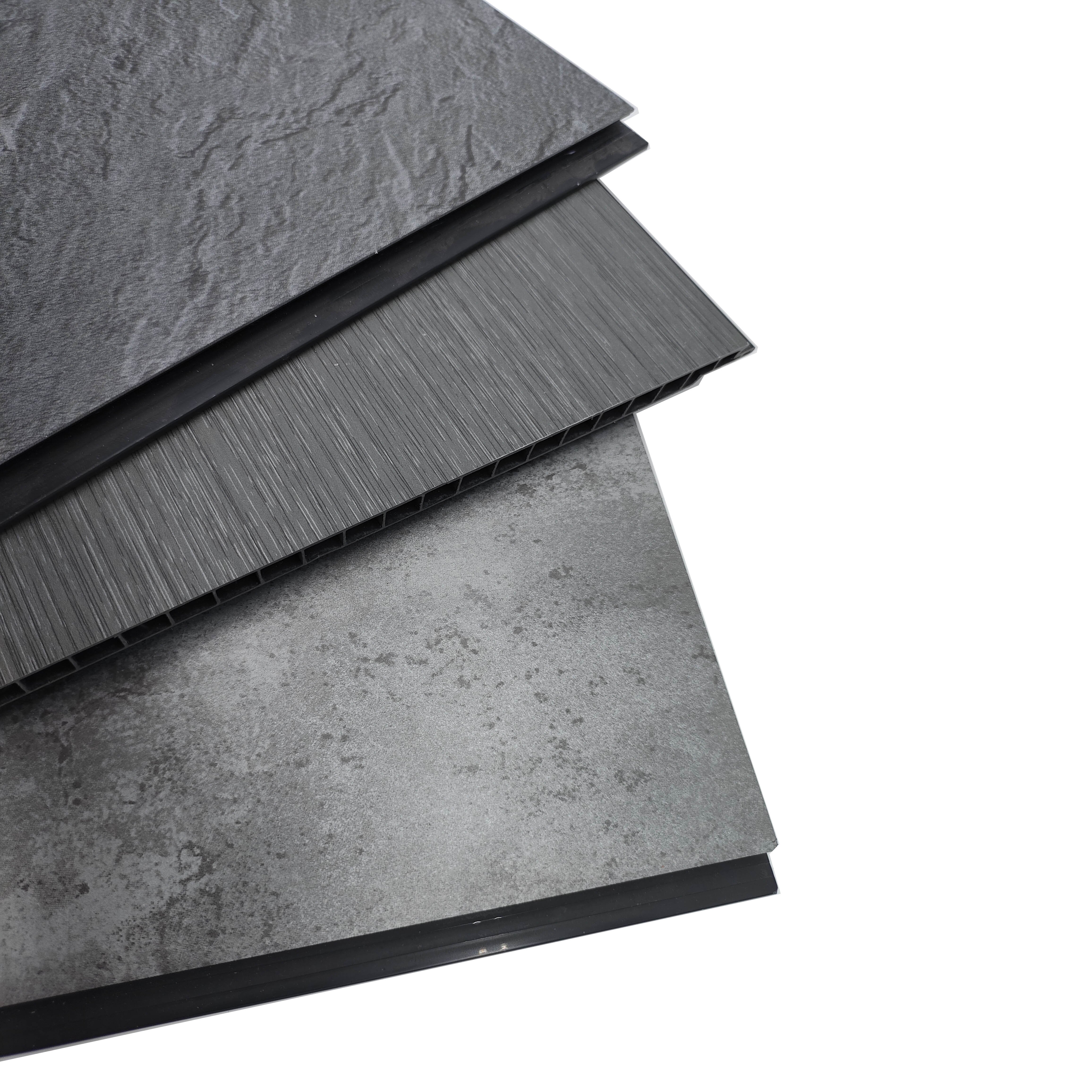 Retro Waterproof PVC Wall Panel Strong Building PVC Hollow Board Ceiling Panels
