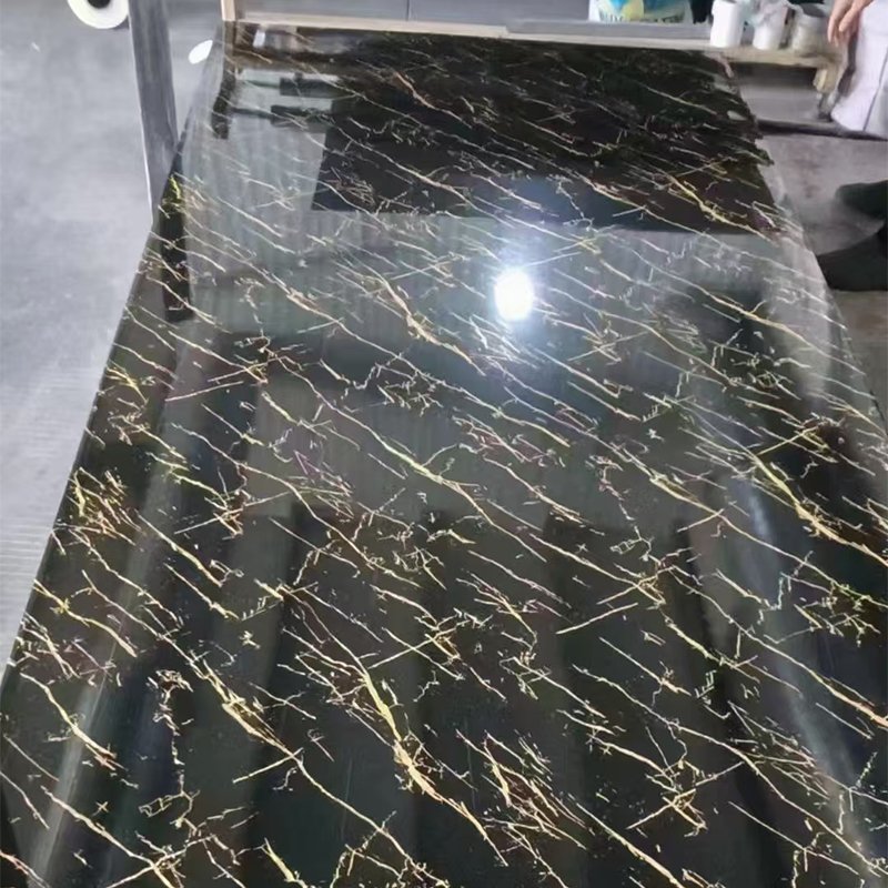 uv marble sheet/ wpc wall uv board uv wall lmanufacturering hard pvc marble sheet with a gloss laminated