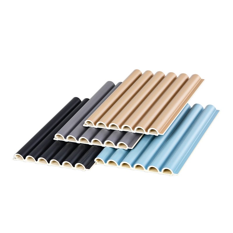 High quality Wood Plastic Composite Panel Circular Grille Wall Board WPC Wall Panel