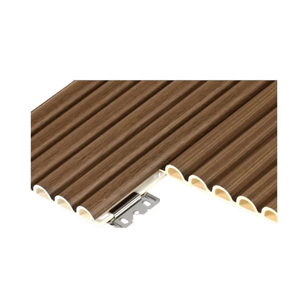High quality Wood Plastic Composite Panel Circular Grille Wall Board WPC Wall Panel