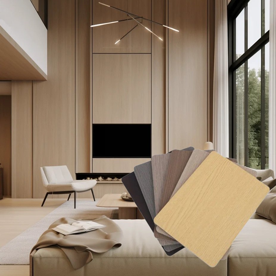 Waterproof Yellow Color WPC PVC Foam Board PVC Wall Panel For Decoration