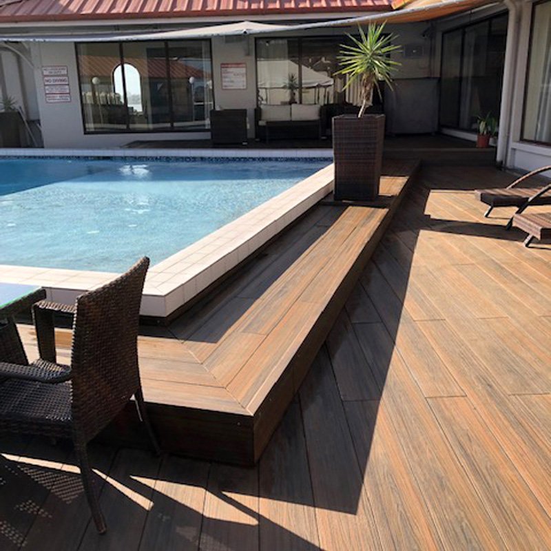 Interior Modern WPC Decking Tile Composite Deck WPC Board Indoor Floor Tile Outdoor Furniture Wall Panel