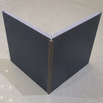 Wall decoration perforated leather fabric sound-absorbing polyester soundproof board
