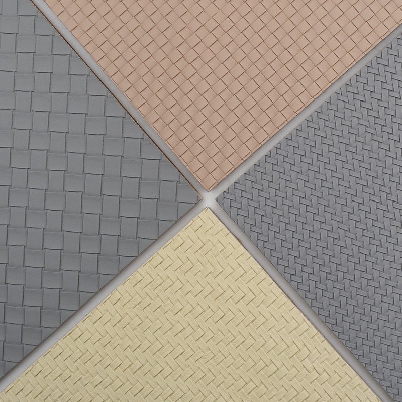 Modern Waterproof Soundproof Fireproof WPC Leather Wall Panels-Durable Solid Bamboo Charcoal Fiber Striped Panels Household Use