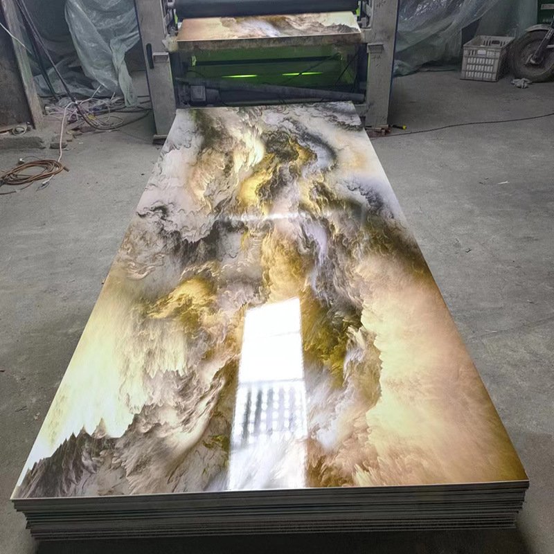 Factory direct spot high quality 1220*2440mm spc 3d board sheet uv pvc marble wall panel
