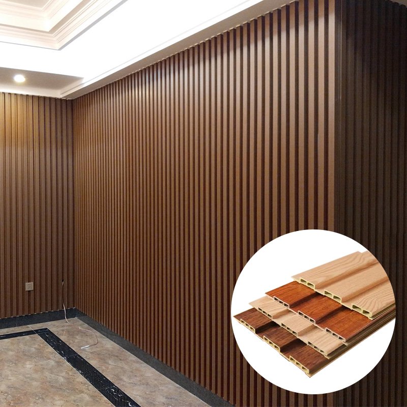 Factory Indoor And Outdoor Decoration Board Thickness 22mm18mm Long 3 Meters Wpc Wall Panel Can Be Customized Great Wall Board