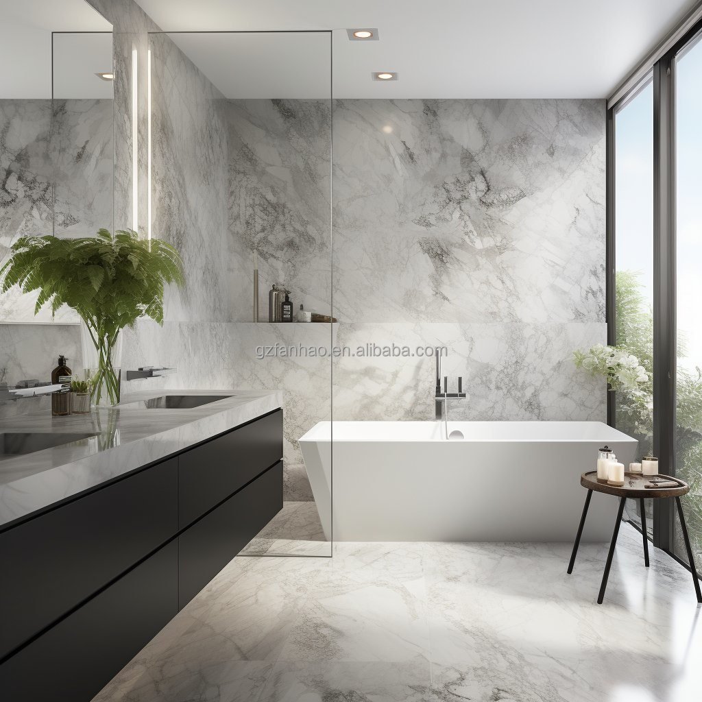 Modern PVC Anti-Static Marble Wall Panel Waterproof Flame Retardant UV Board TV Background Paint-Free Soundproof