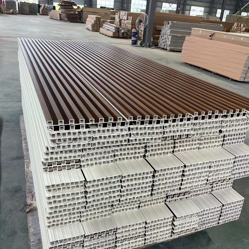 Factory Custom Wooden wall panels white other boards Pvc Wall Panel Wpc fluted wall panel for interior decoration
