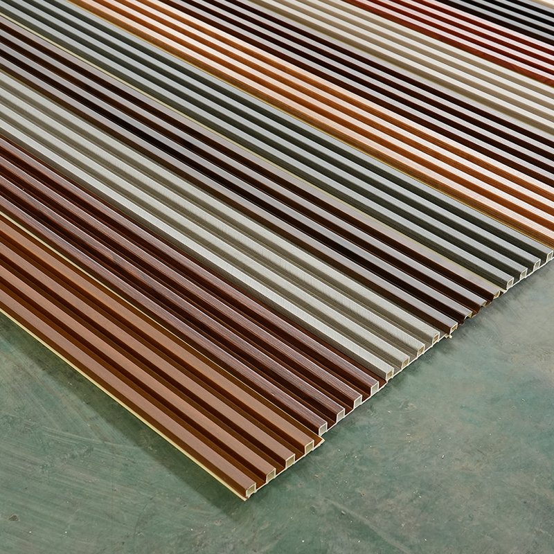 Factory Custom Wooden wall panels white other boards Pvc Wall Panel Wpc fluted wall panel for interior decoration