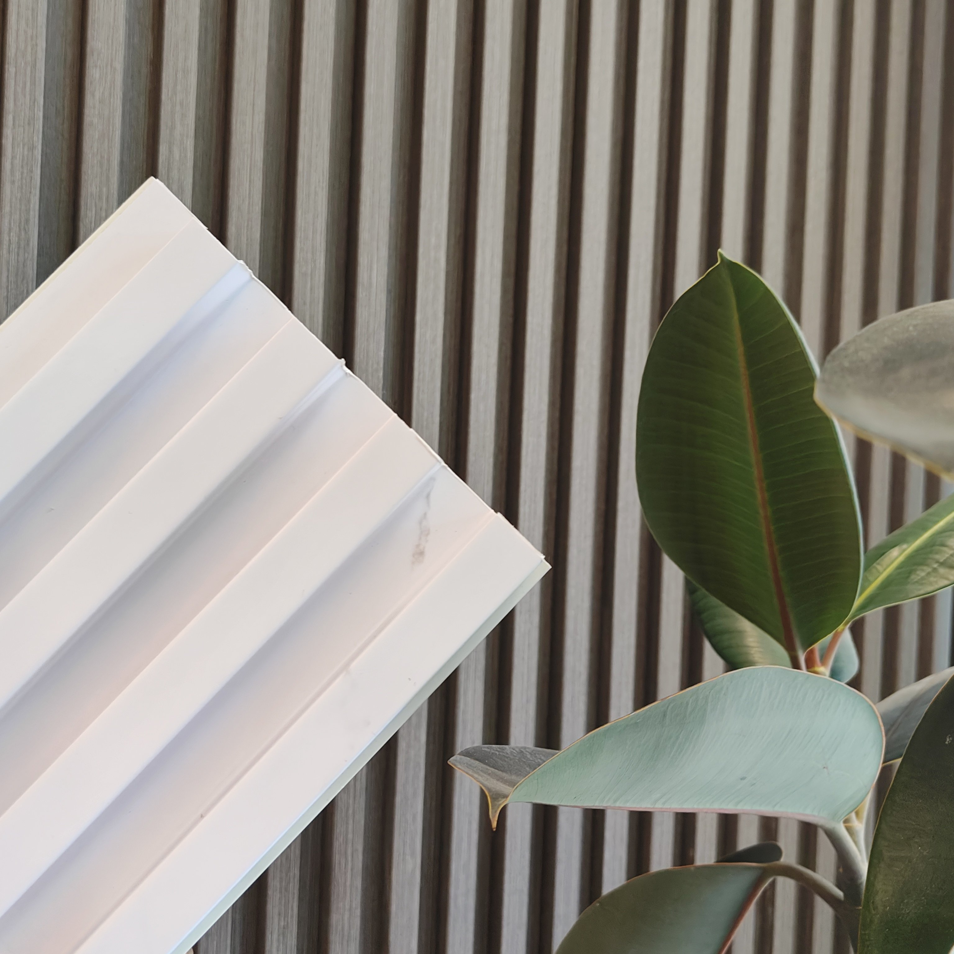 Factory Custom Wooden wall panels white other boards Pvc Wall Panel Wpc fluted wall panel for interior decoration