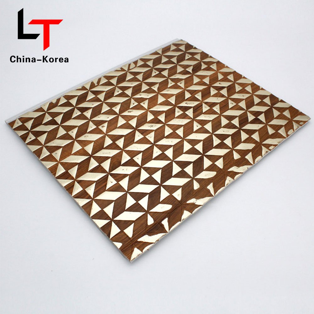 LT High Quality PS 3D WPC fluted Co-extruded wall panels Cladding Alternative Vinyl Wall Board For Home Decoration