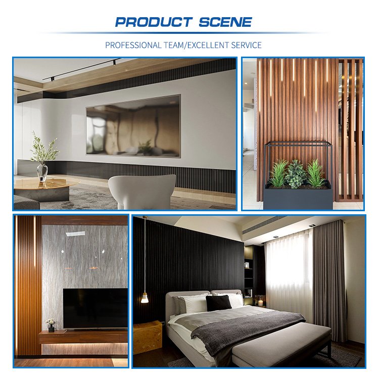 Manufacturer Directory Fireproof Waterproof interior wall panels for Home Office Decorative wall board panel wpc wall cladding