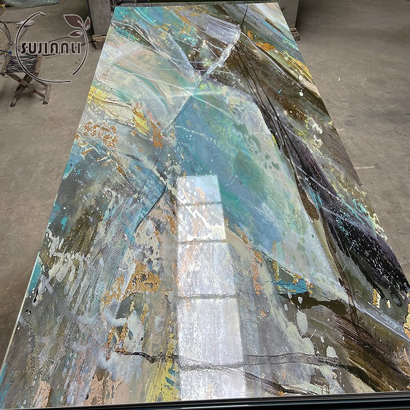 Good Price Uv Coated Marble Sheet High Gloss Uv Board manufacturers in china