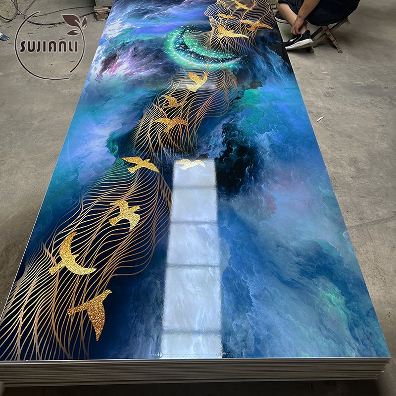 Good Price Uv Coated Marble Sheet High Gloss Uv Board manufacturers in china
