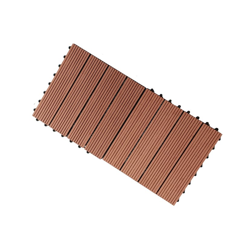 WPC DIY Decking Tile WPC Flooring Outdoor Wood-Plastic Composite Decking Tile Cheap Diy Outdoor Flooring With Interlocking