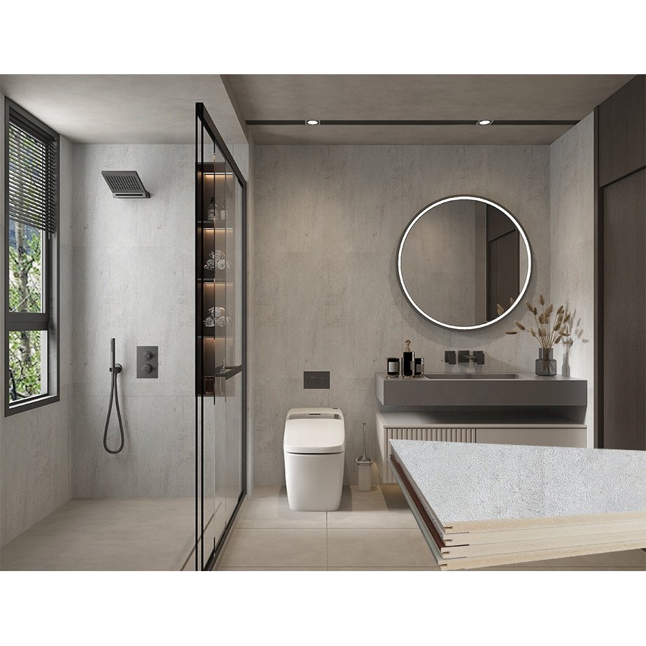 Wood Plastic Composite Bamboo PVC WPC Wall Boards Panels For Shower Bathroom