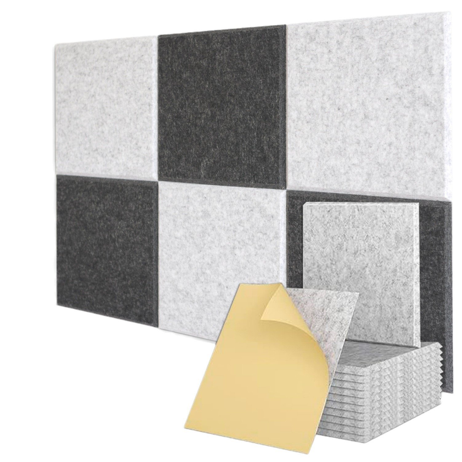 Polyester soundproof wall panels High Density pet felt acoustic panel for office studio home theater