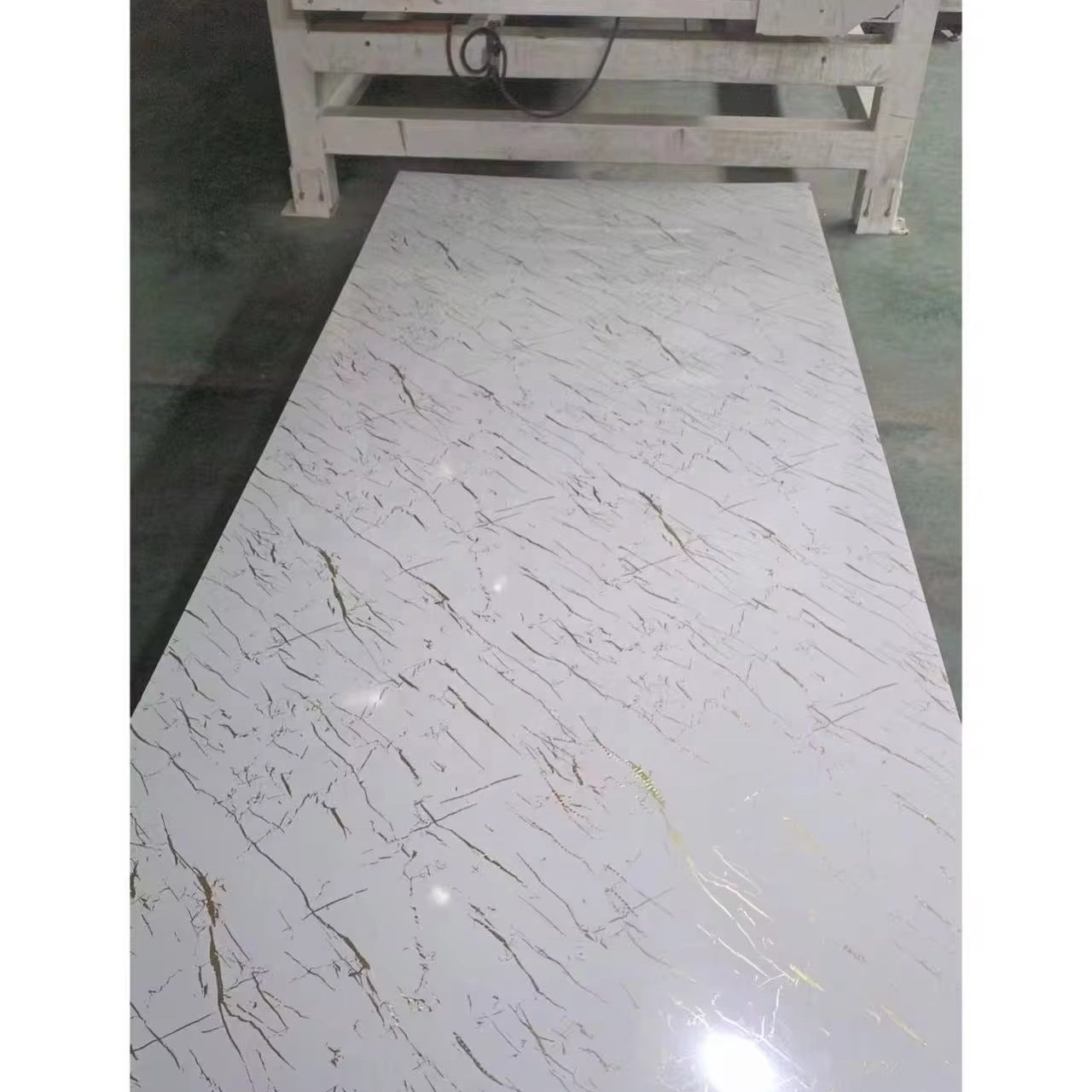 1220*2440*3mm/2.5mm high glossy Pvc Marble Sheet Interior Wall Panel Pvc Marble Sheet Alternative Uv Marble Wall Board