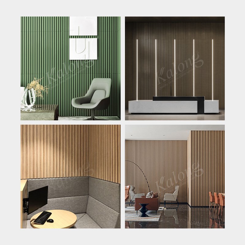 Quick Install 3D Solid Wall Board Wood Plastic Cladding WPC Fluted Panel