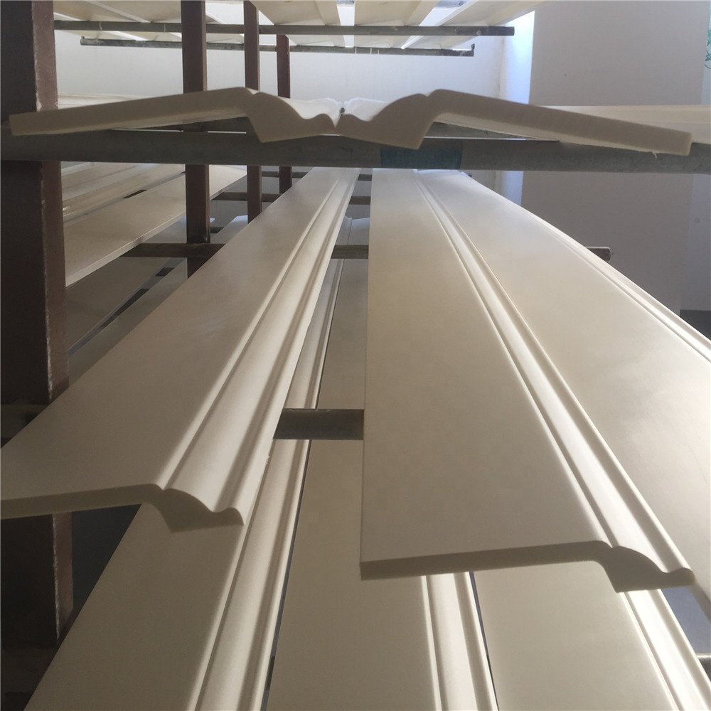 bulk cargo wholesale Chinese factory price matt white skirting board 12cm height baseboard