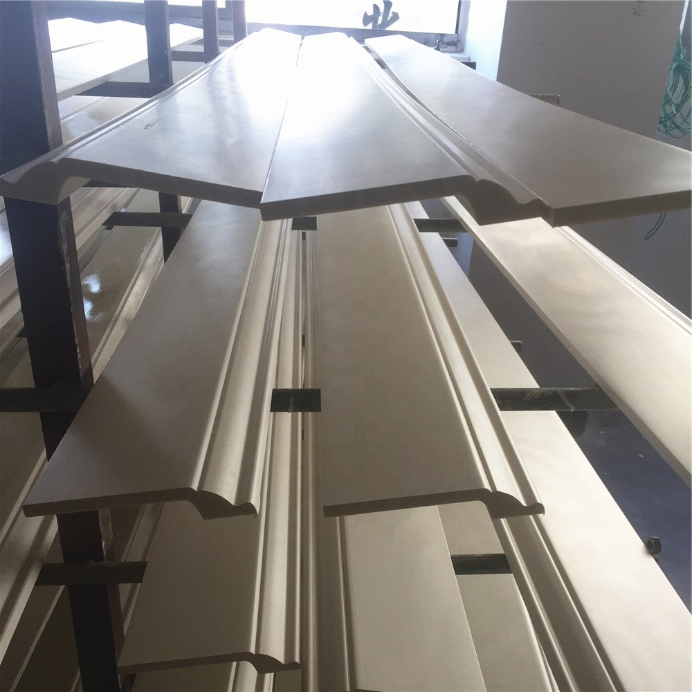 bulk cargo wholesale Chinese factory price matt white skirting board 12cm height baseboard