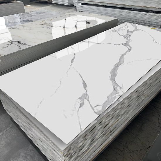 japanese translucent bamboo wood fiber pvc marble other boards wall panels white and gold home decor