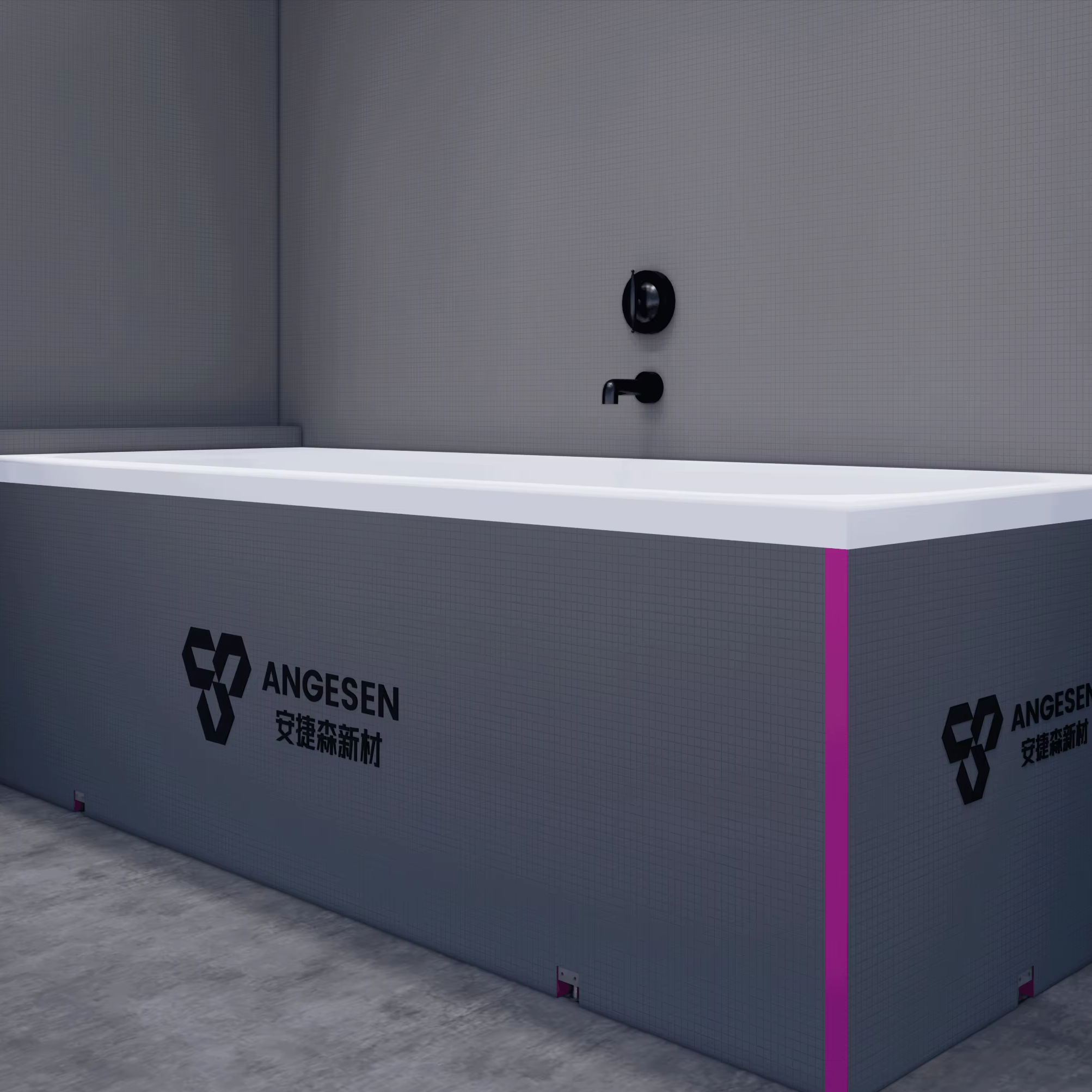 Waterproof bathroom partition package backing board tile heat insulation decoration