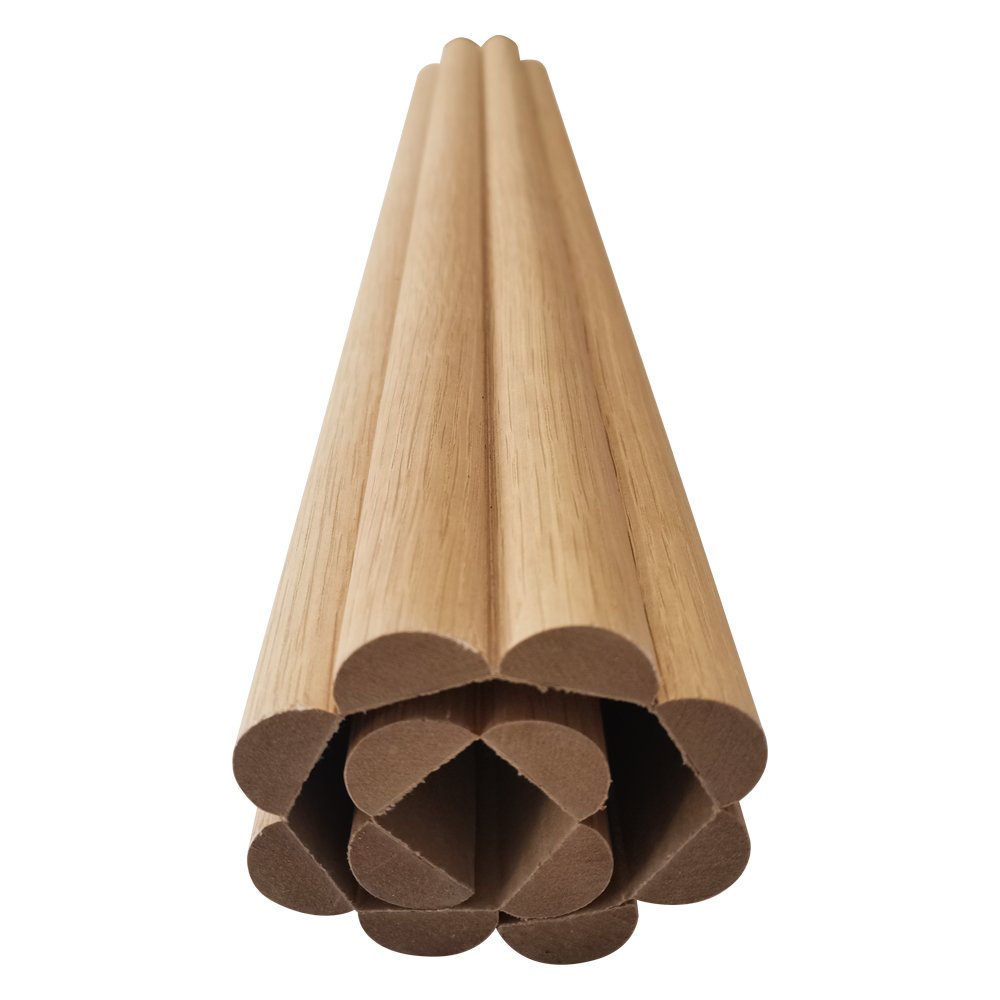 Art Textured High Quality Bark Veneer Faced Fluted Flex Board Roll