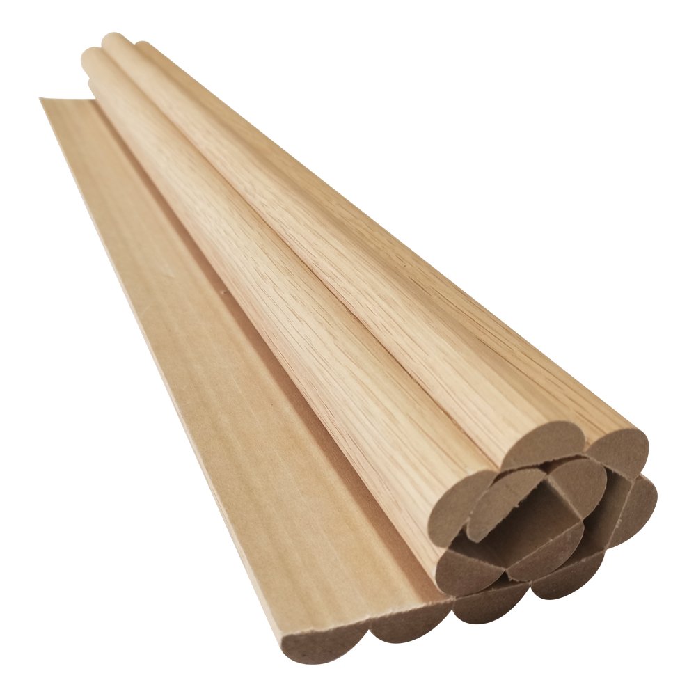 Art Textured High Quality Bark Veneer Faced Fluted Flex Board Roll