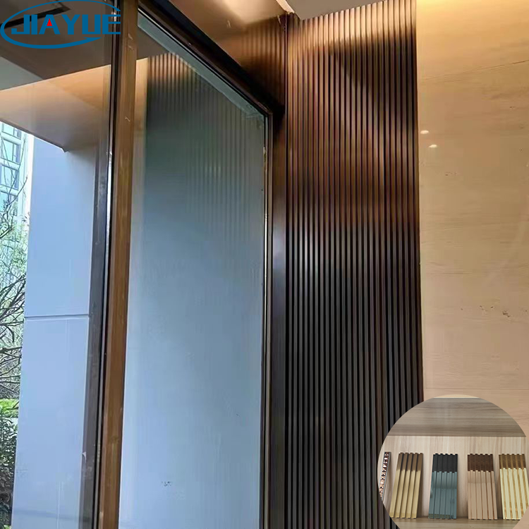 Interior And Exterior Wall Decoration Stainless Steel Fluted Decorative Rose Gold Mirror Black Brushed Panel For Wall Decoration
