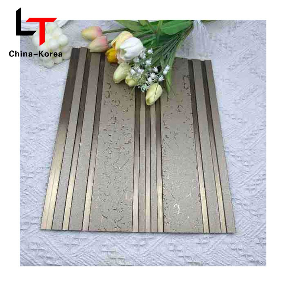 LT Factory Direct Vinyl 3D PS WPC fluted wall panels Wooden Cladding back Board Co-extrusion foam Wood Plastic Composite Slatted