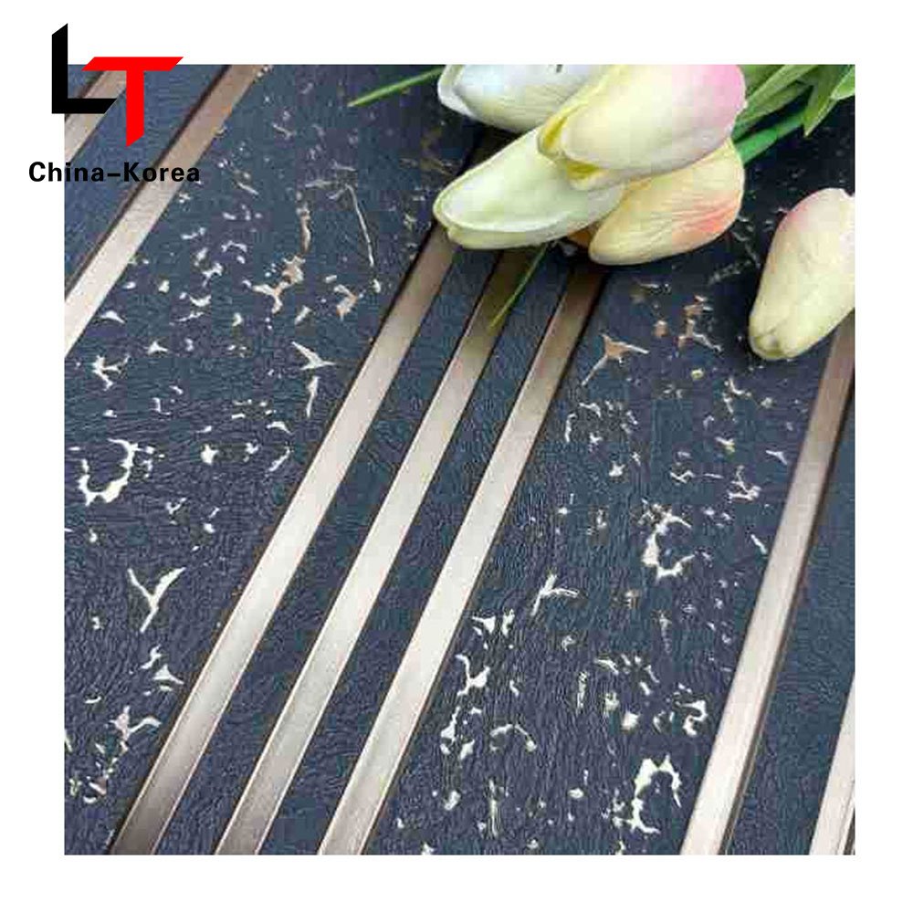 LT Factory Direct Vinyl 3D PS WPC fluted wall panels Wooden Cladding back Board Co-extrusion foam Wood Plastic Composite Slatted