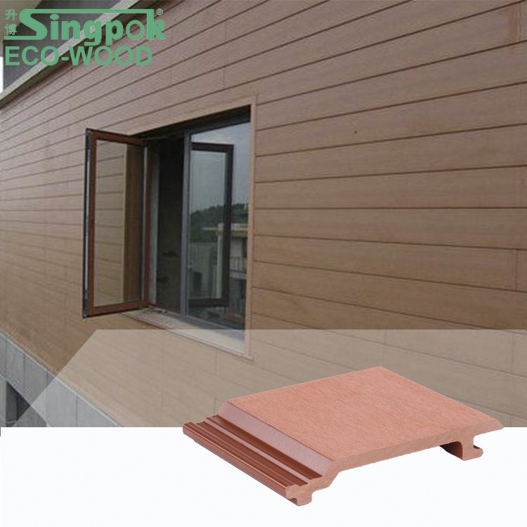 New Arrival House Fluted WPC Siding Panels Exterior Other Boards Outdoor Decorations 3D Wall Panel Cladding