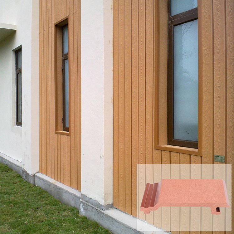 New Arrival House Fluted WPC Siding Panels Exterior Other Boards Outdoor Decorations 3D Wall Panel Cladding
