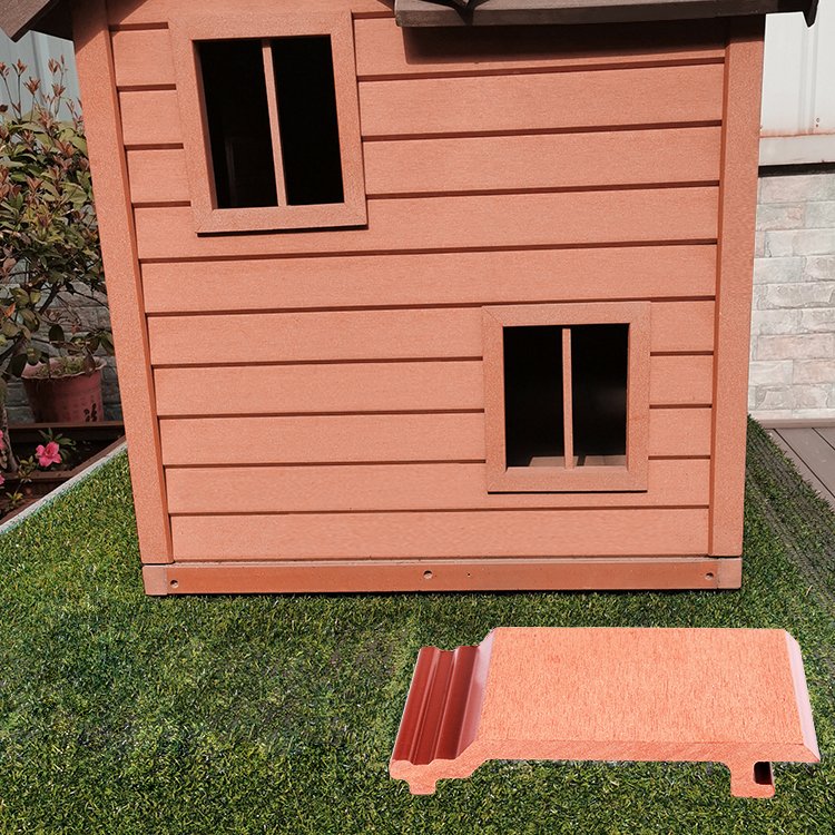 New Arrival House Fluted WPC Siding Panels Exterior Other Boards Outdoor Decorations 3D Wall Panel Cladding