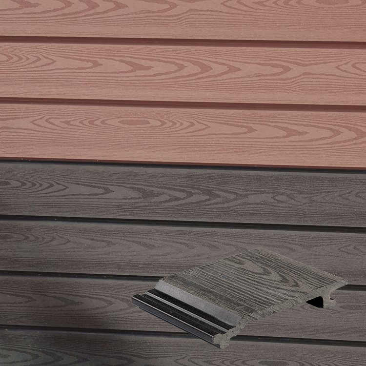 New Arrival House Fluted WPC Siding Panels Exterior Other Boards Outdoor Decorations 3D Wall Panel Cladding