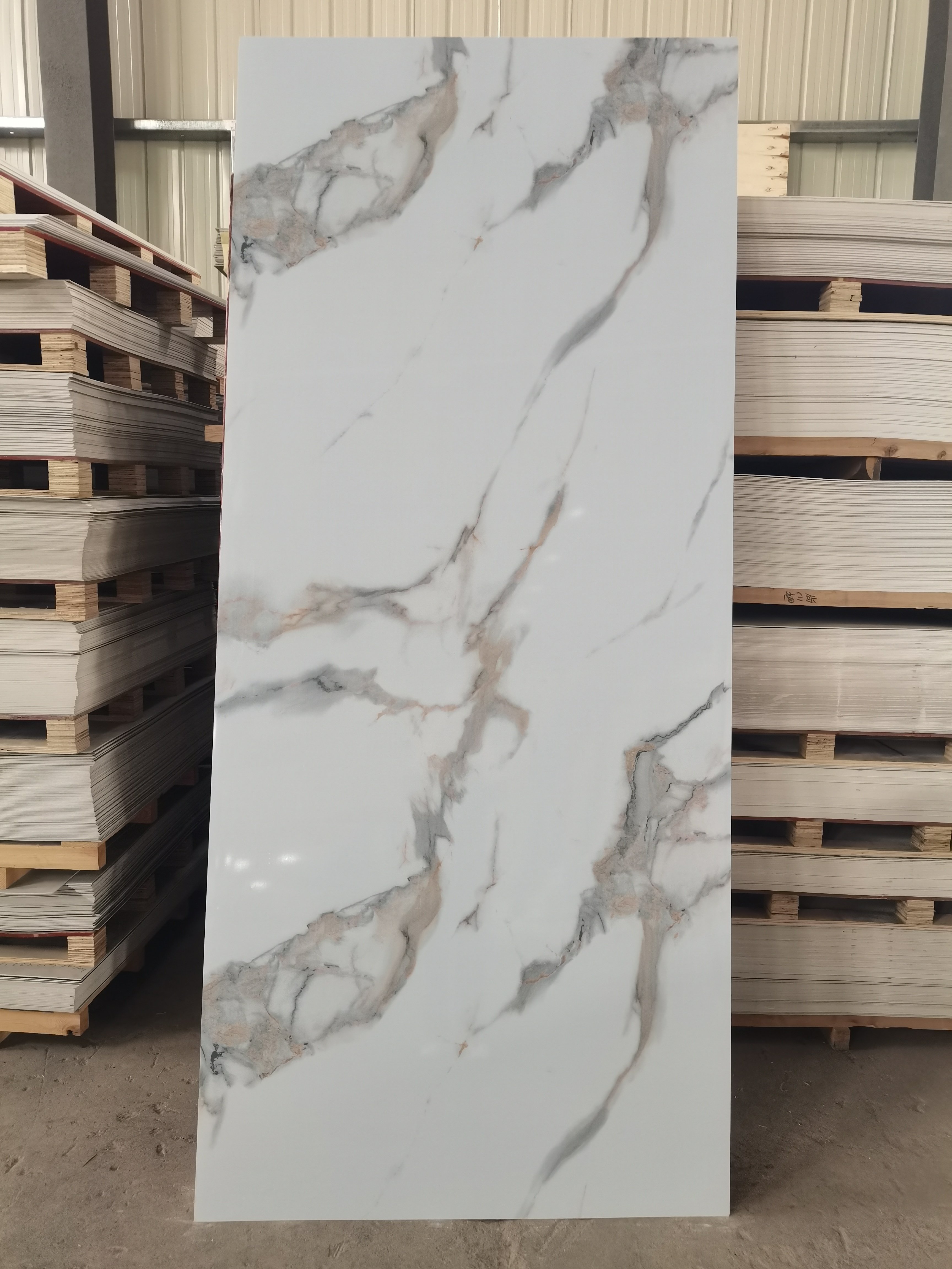 free sample UV resistant PVC sheet Marble uv marble sheet Alternative Board Material for Various Applications