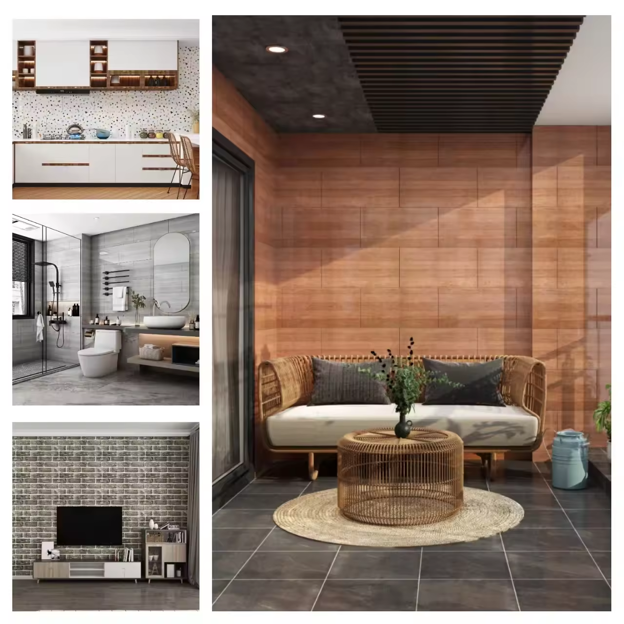 New Design Modern Wall Paper PVC Wall Panels Decorative Interior Cheap High Quality Waterproof Self Adhesive Wallpaper