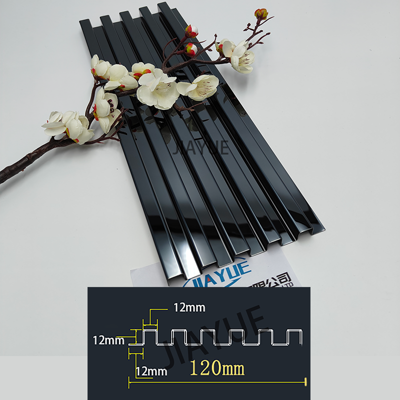 3D Stainless Steel Great Wall Interior Designs decorative Fluted Walls Panel Wall Decorations Wall Panels Boards For Home