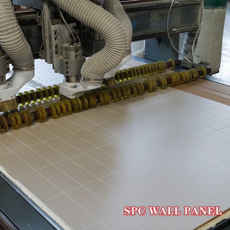 Waterproof Hotel Bathroom tile SPC Wall Panel Matt Integrated Marble Sheet Indoor Decoration