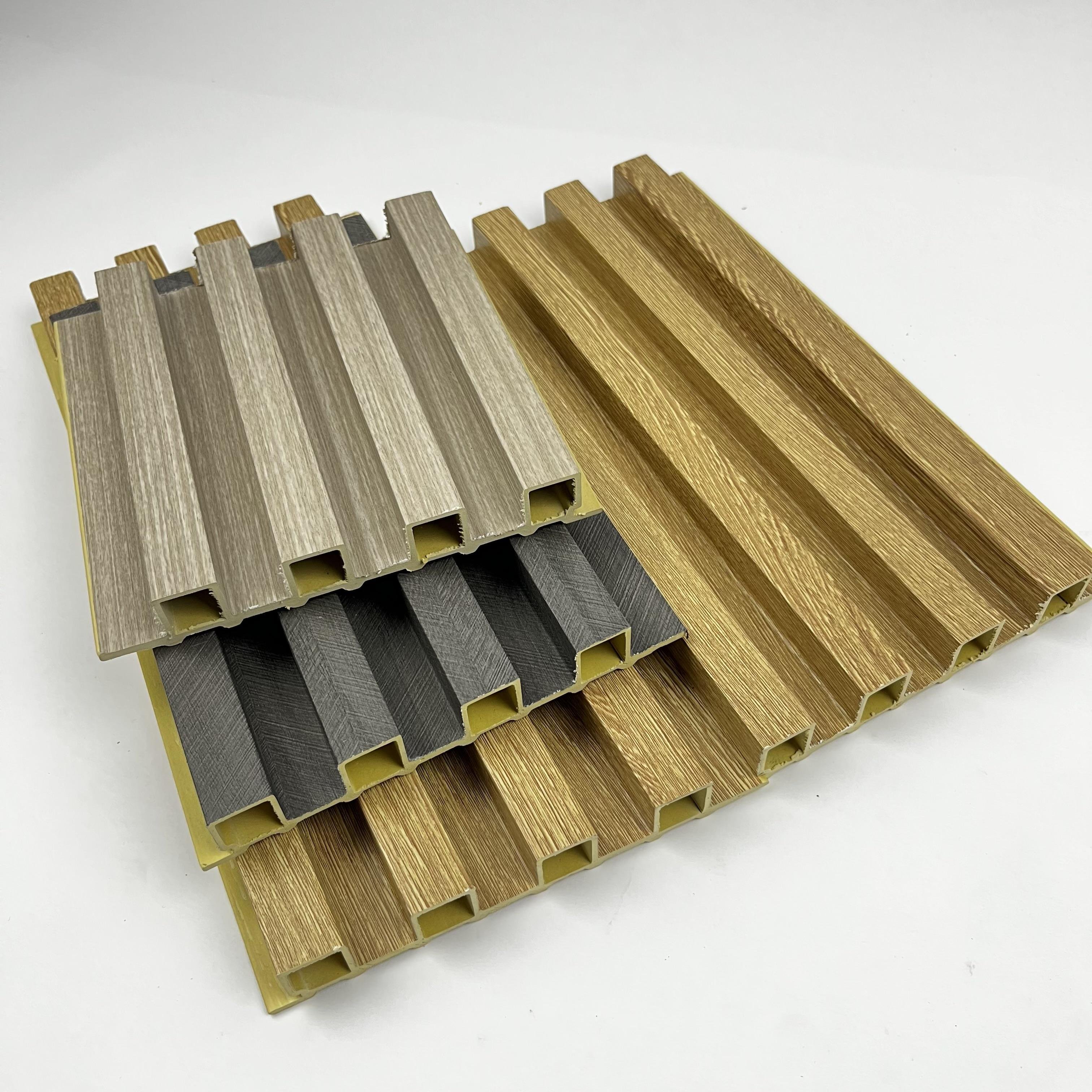 Necowood Interior Decor Wall Panel WPC Louver great PVC Wall Panels charcoal board veneer marble fiber wall panel
