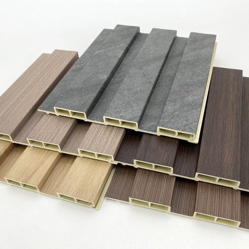 Necowood Interior Decor Wall Panel WPC Louver great PVC Wall Panels charcoal board veneer marble fiber wall panel