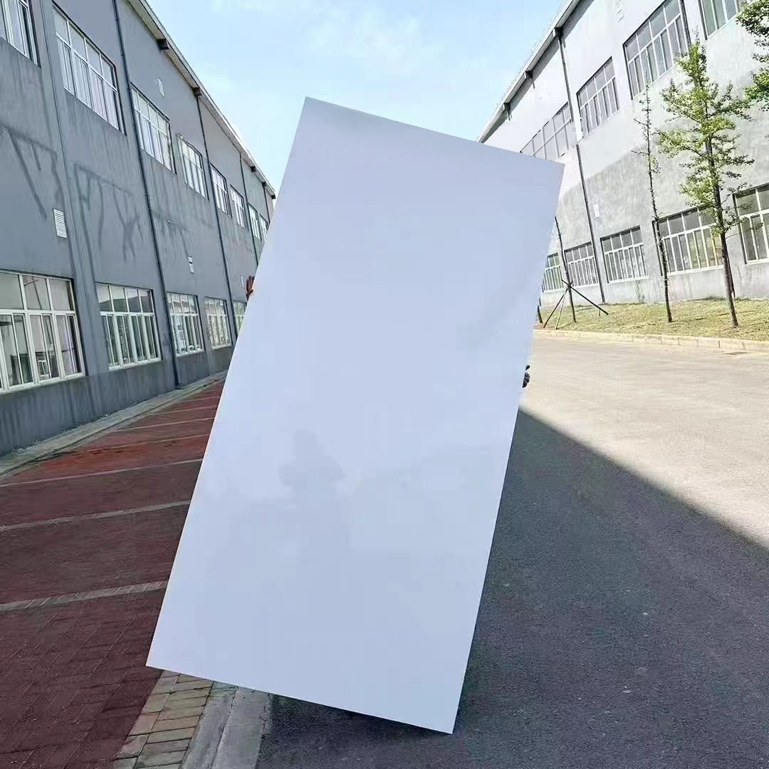 White High Glossy PVC Wall Panel Sheets Waterproof Fireproof WPC PET Marble Interior Wall Paneling Boards