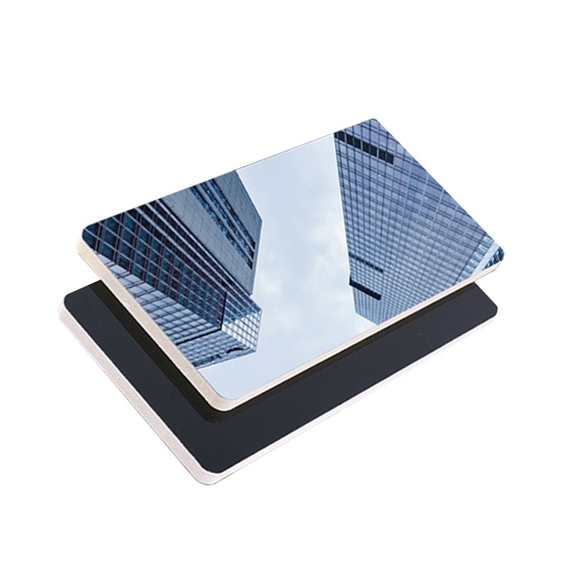 PET Solid Interior Decoration Bamboo Fiber Mirror Wall Panels 8 mm Waterproof Wall Board