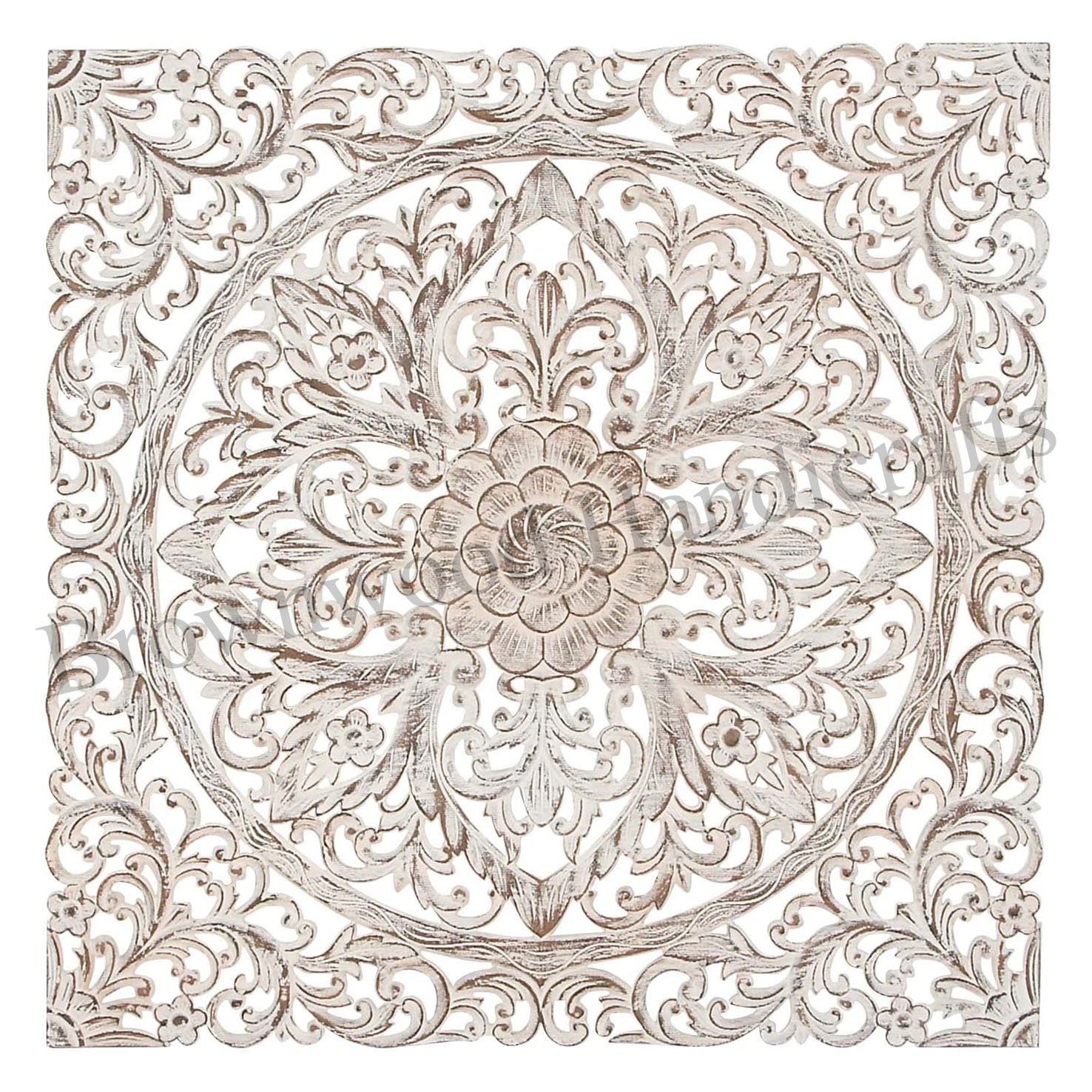 Luxury Stylish MDF Hand Carved Decorative Wall Panel Bed Head Board From Indian Manufacturer at Good Price
