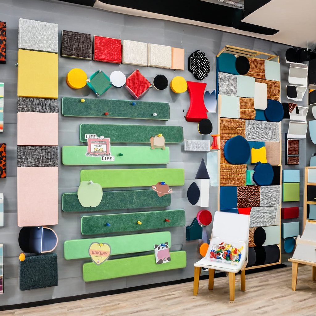 Acoustic Panels Soundproof Wall Panels Fabric Wrapped Panel Self-adhesive Sound Absorbing Art Decorative Bulletin Board