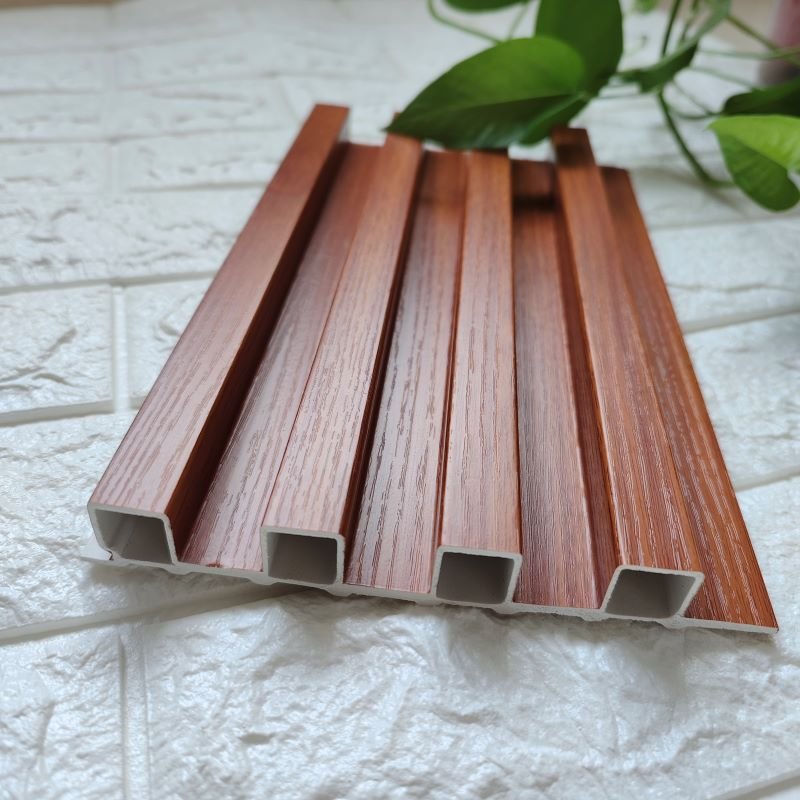 Bedroom living room decoration boards indoor waterproof fireproof pvc louvered panel for wall